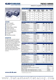 78253/55MV-R datasheet pdf C&D Technologies