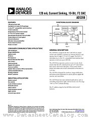 AD5398BCPZ-REEL7 datasheet pdf Analog Devices
