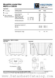 MQF21.4-1500/05 datasheet pdf Vectron
