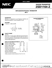 2SD1164 datasheet pdf NEC