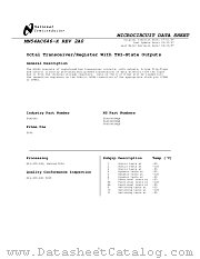 5962R89682013A(54AC646LMQB-RH) datasheet pdf National Semiconductor
