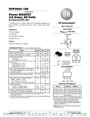 NTF3055-100T1 datasheet pdf ON Semiconductor