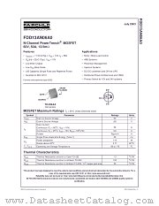 FDD13AN06A0 datasheet pdf Fairchild Semiconductor