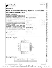 ADC12181CIVT datasheet pdf National Semiconductor