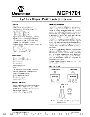 MCP1701 datasheet pdf Microchip