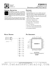 ICS852911I datasheet pdf Texas Instruments