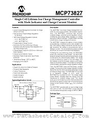 MCP73827-4.2VUATR datasheet pdf Microchip