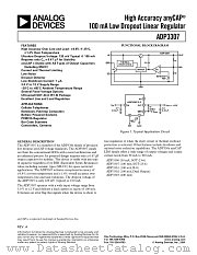 ADP3307ART-2.7-RL datasheet pdf Analog Devices