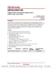 HD74LV2GT14A datasheet pdf Renesas