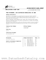 5962-9203401M2A datasheet pdf National Semiconductor