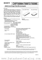 CXP750064 datasheet pdf SONY