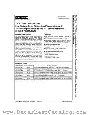 74LVT2245MTC datasheet pdf Fairchild Semiconductor