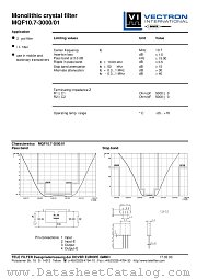 MQF10.7-3000/01 datasheet pdf Vectron