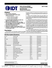 IDT71V432S7PFI datasheet pdf IDT