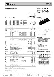 MDD72-14N1B datasheet pdf IXYS