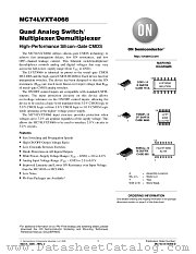 MC74LVXT4066DR2 datasheet pdf ON Semiconductor