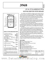 A3968SLB-T datasheet pdf Allegro MicroSystems