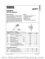 FQA36P15 datasheet pdf Fairchild Semiconductor