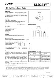 SLD334YT datasheet pdf SONY