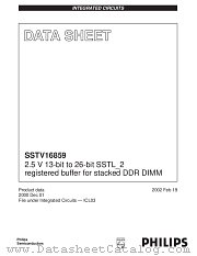 SSTV16859EC datasheet pdf Philips