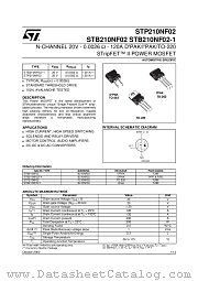 STB210NF02T4 datasheet pdf ST Microelectronics