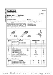 FQB27N25TM_NAM002 datasheet pdf Fairchild Semiconductor