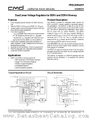 CM3121-02SB datasheet pdf California Micro Devices Corp