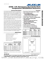 MAX9028 datasheet pdf MAXIM - Dallas Semiconductor