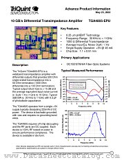 TGA4805-EPU datasheet pdf TriQuint Semiconductor