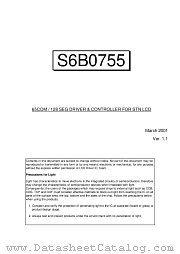 S6B0755X datasheet pdf Samsung Electronic