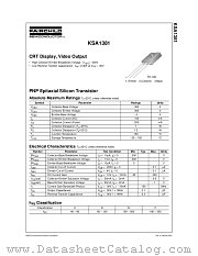KSA1381ESTU datasheet pdf Fairchild Semiconductor