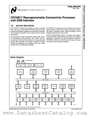CP3UB17K38X datasheet pdf National Semiconductor