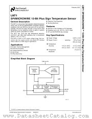 LM71CISD datasheet pdf National Semiconductor