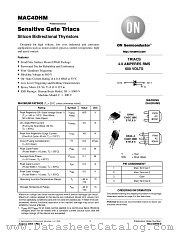 MAC4DHM-001 datasheet pdf ON Semiconductor