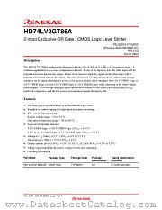 HD74LV2GT86A datasheet pdf Renesas