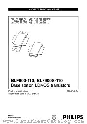 BLF900-110 datasheet pdf Philips