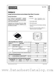 FDS9412_NL datasheet pdf Fairchild Semiconductor