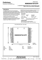 M5M29KB641ATP datasheet pdf Renesas