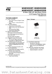 M58BW032 datasheet pdf ST Microelectronics