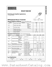 BC238ATFR datasheet pdf Fairchild Semiconductor