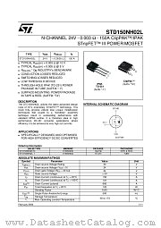 STD150NH02L-1 datasheet pdf ST Microelectronics