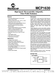 MCP1630 datasheet pdf Microchip