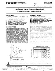 OPA2684IDR datasheet pdf Texas Instruments