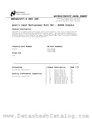 JM54AC257BEA datasheet pdf National Semiconductor
