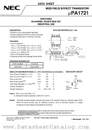 UPA1721G-E2 datasheet pdf NEC