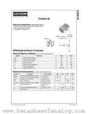 FJX3011RTF datasheet pdf Fairchild Semiconductor