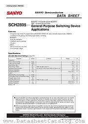 SCH2805 datasheet pdf SANYO