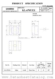 KL670YXX datasheet pdf Cosmo Electronics