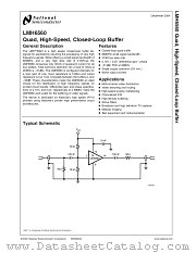 LMH6560MT datasheet pdf National Semiconductor