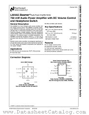 LM4865IBP datasheet pdf National Semiconductor